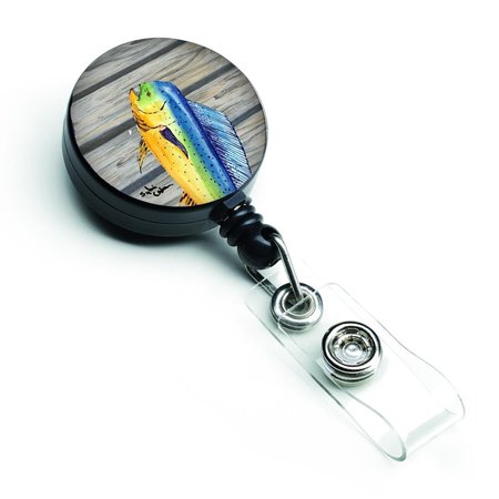 CAROLINES TREASURES Mahi Mahi Dolphin Fish Retractable Badge Reel 8470BR